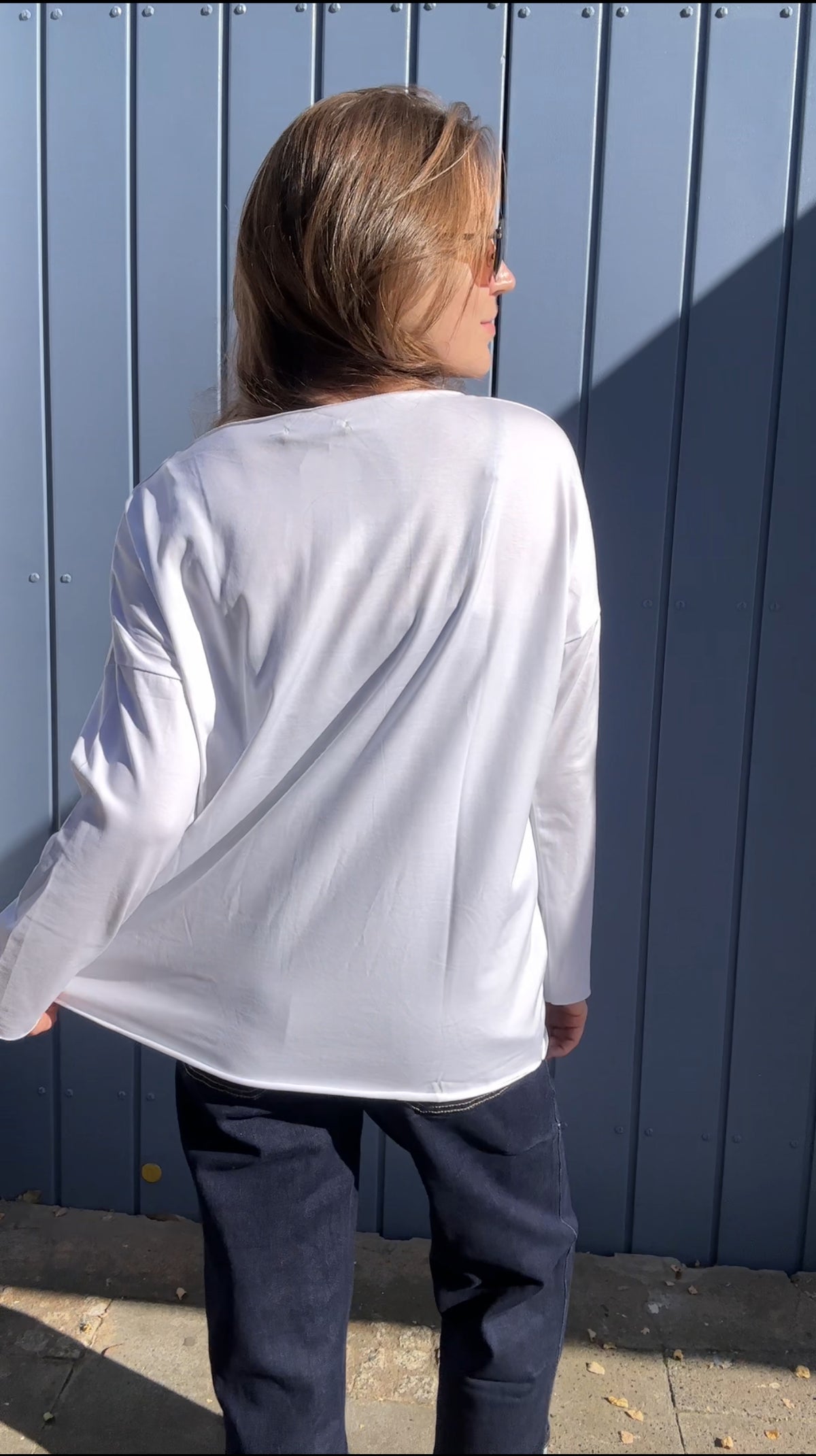 Basic Shirt Sandra in Weiss