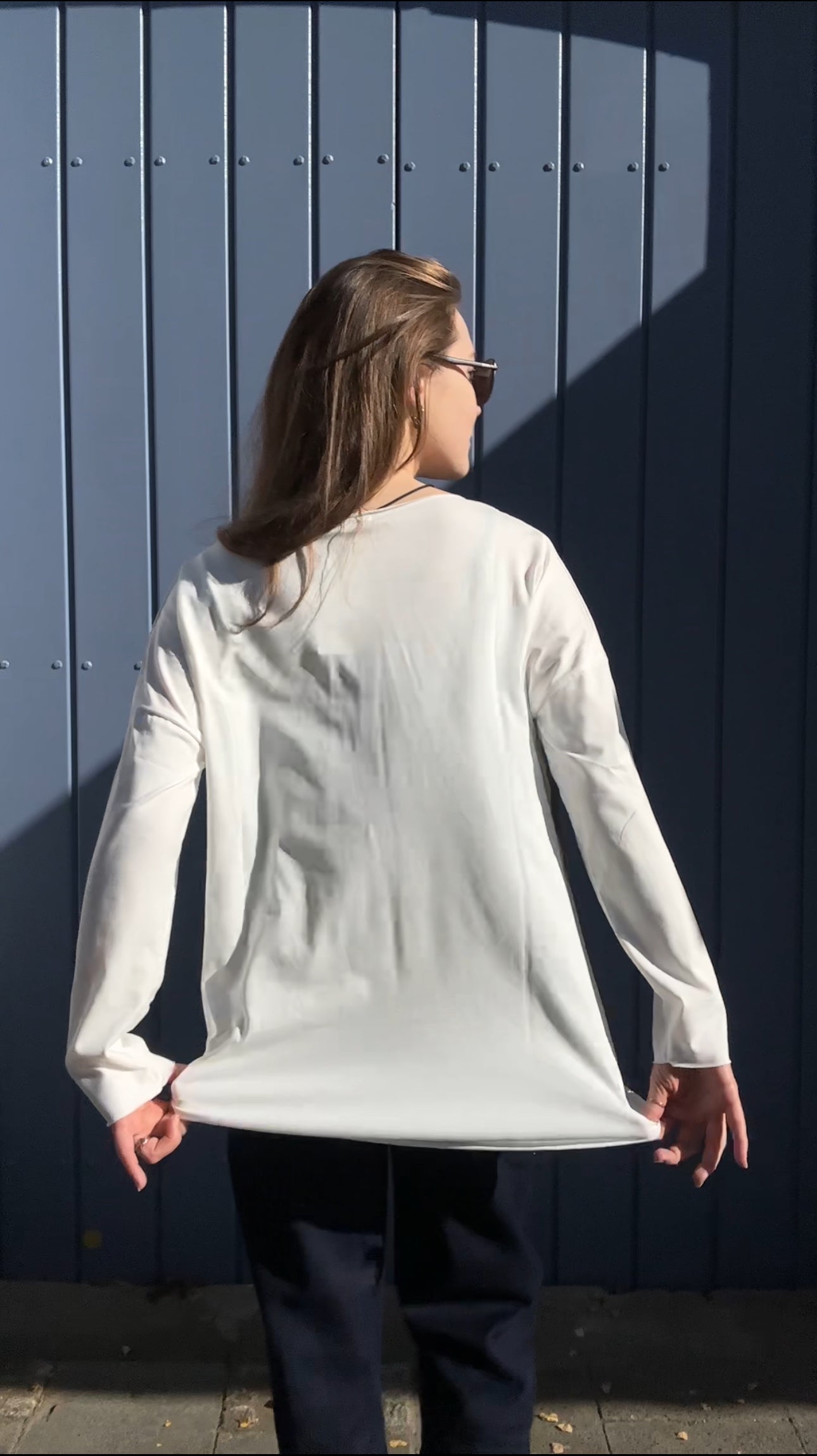 Basic Shirt Sandra Nr. 2 in Creme