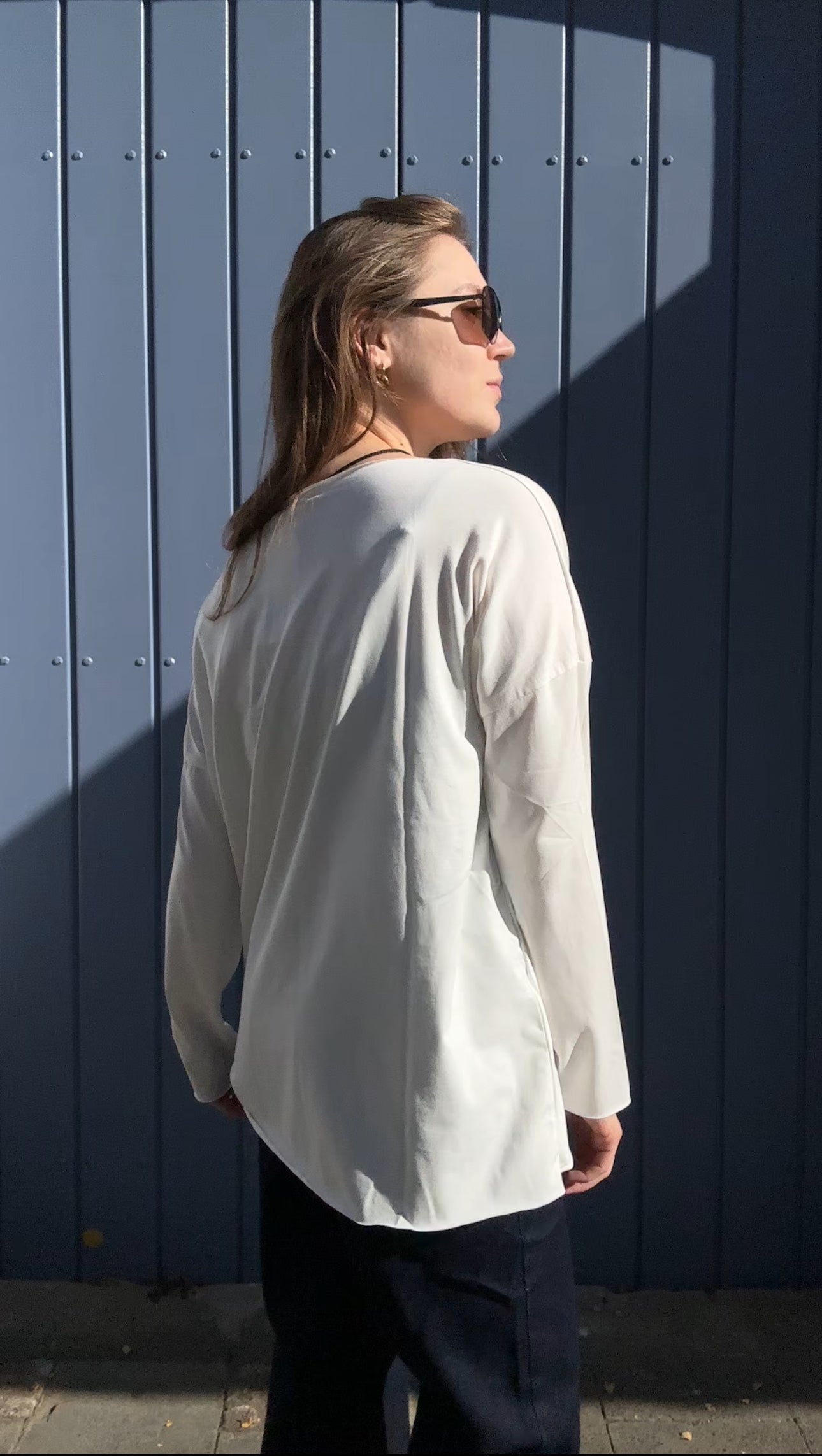 Basic Shirt Sandra Nr. 2 in Creme