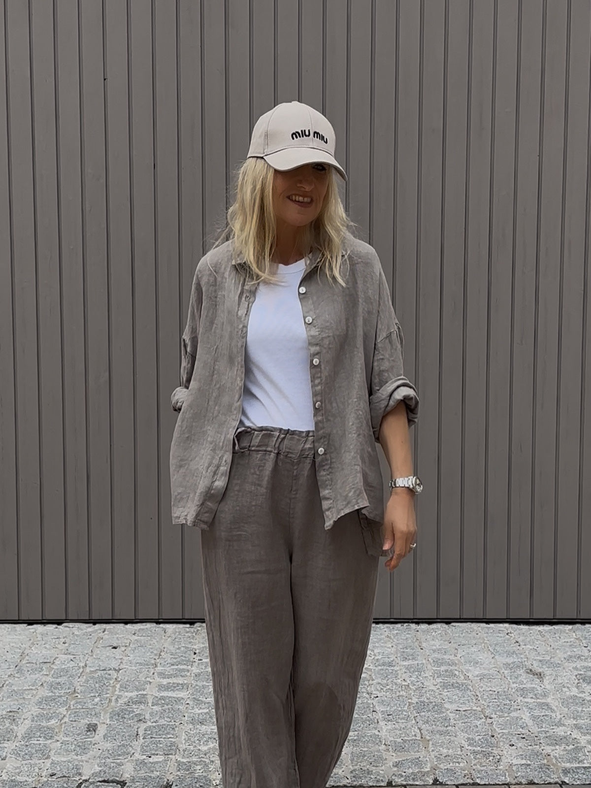 Bluse Aria in Leinen