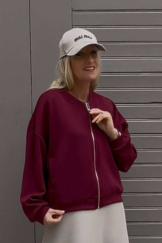 Jacke Violet in Burgundy