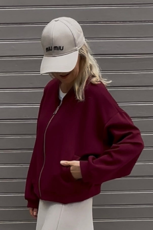 Jacke Violet in Burgundy