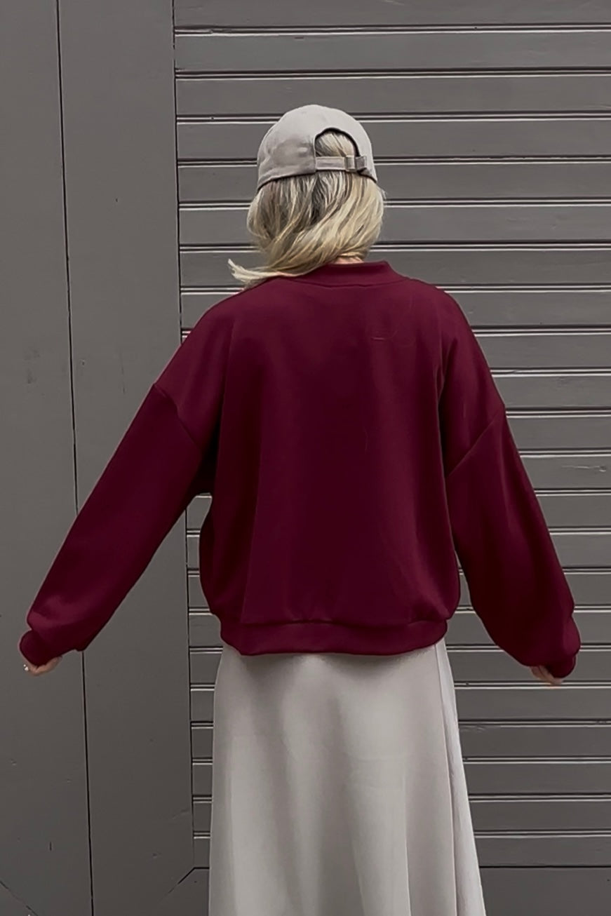 Jacke Violet in Burgundy