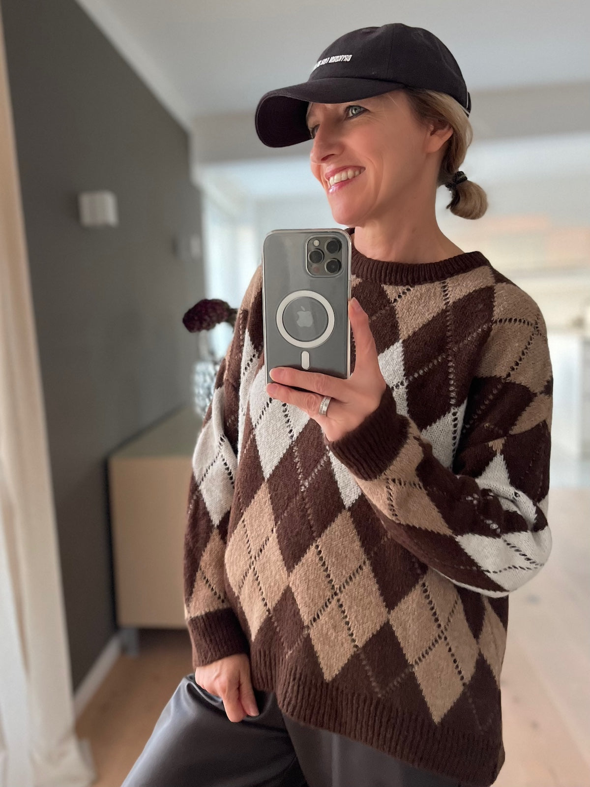 Pullover Burly in Brauntönen