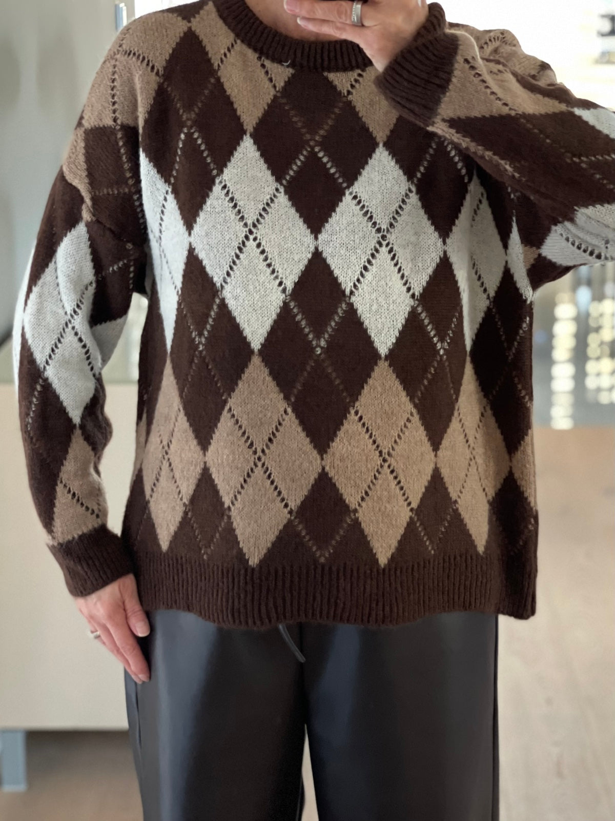 Pullover Burly in Brauntönen