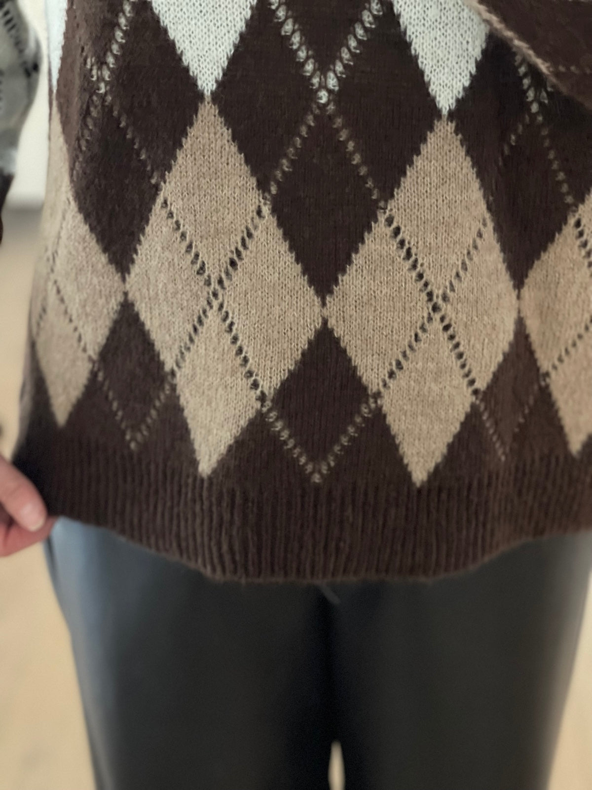 Pullover Burly in Brauntönen