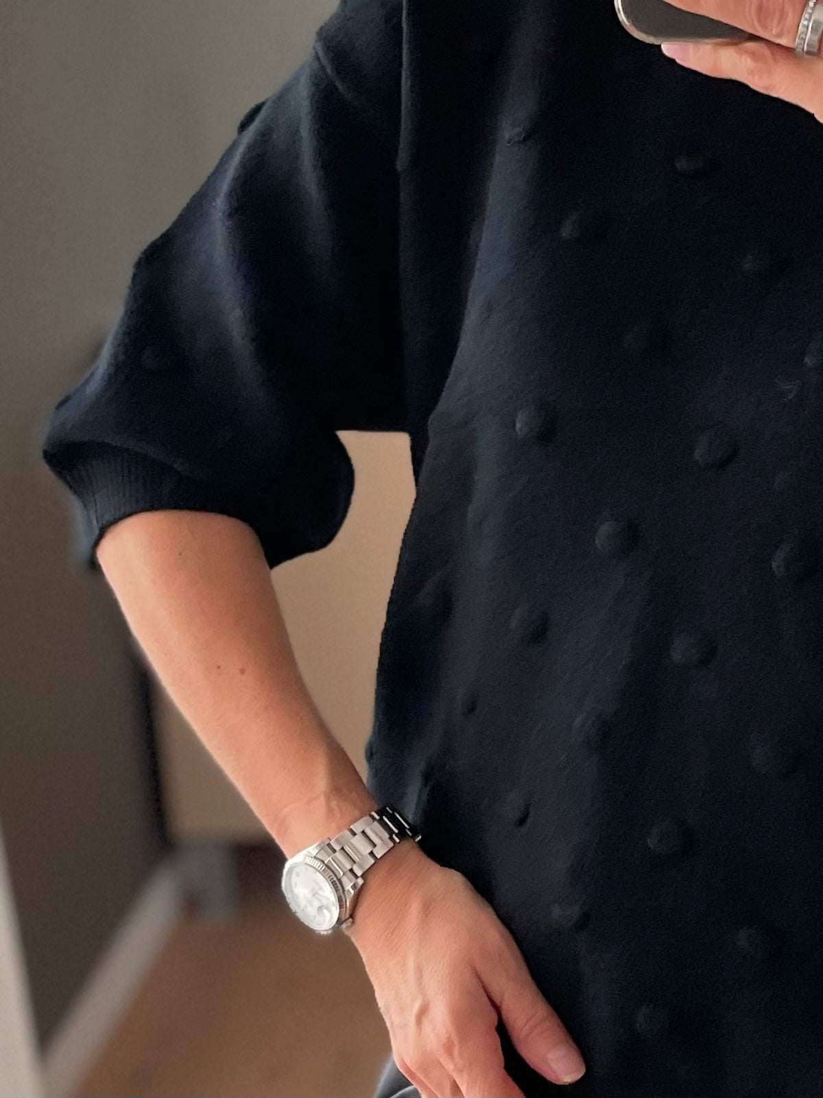 Pullover Pointi in Schwarz