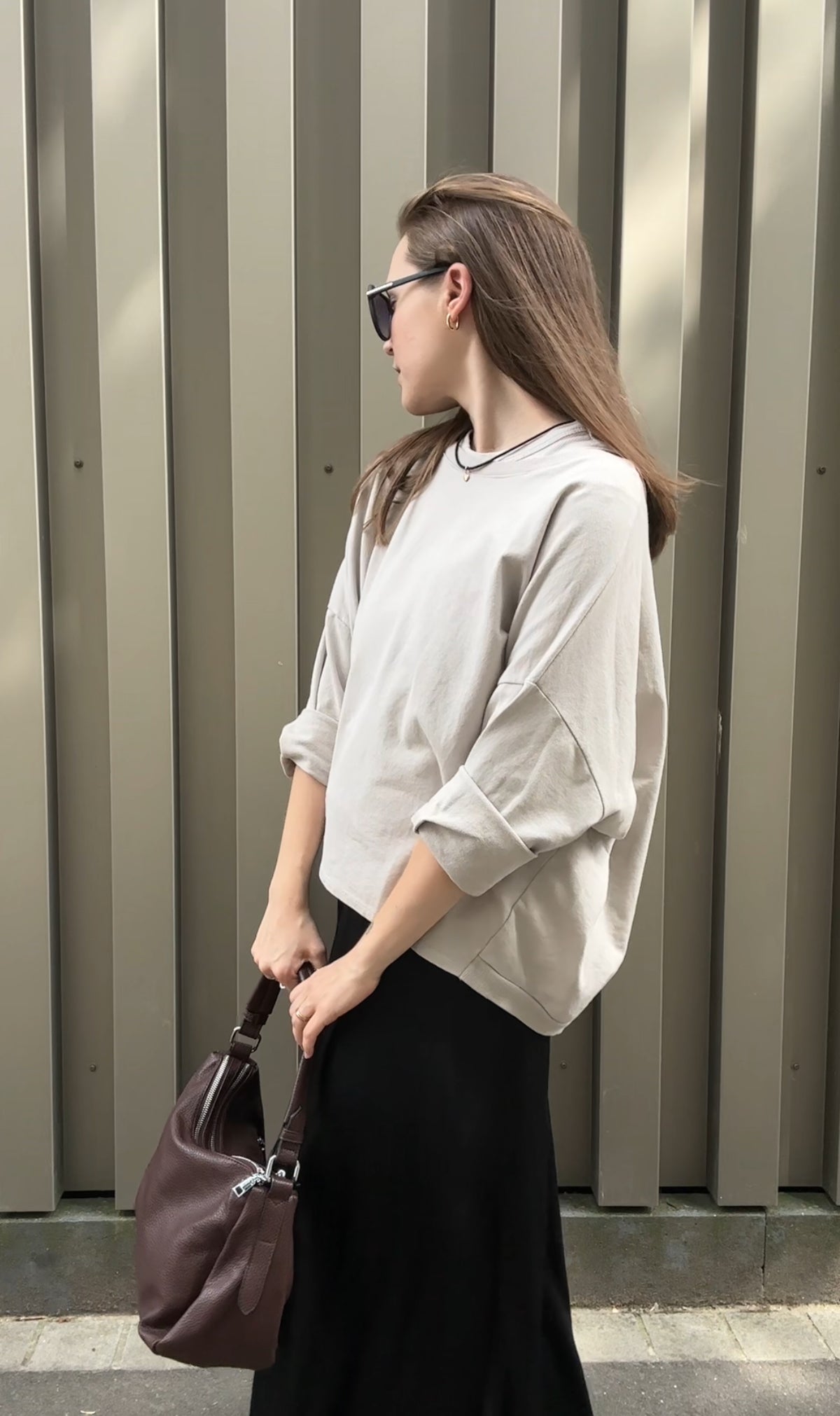 Sweatshirt Kate Nr. 9 in Beige