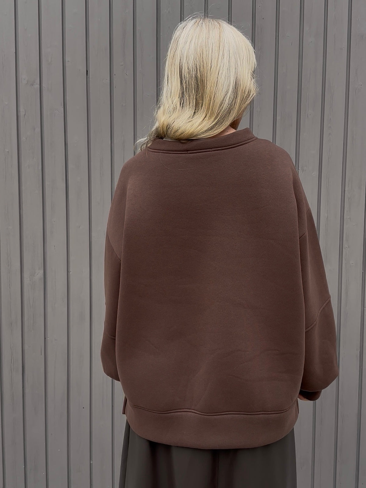 Sweatshirt Los Angeles in Braun
