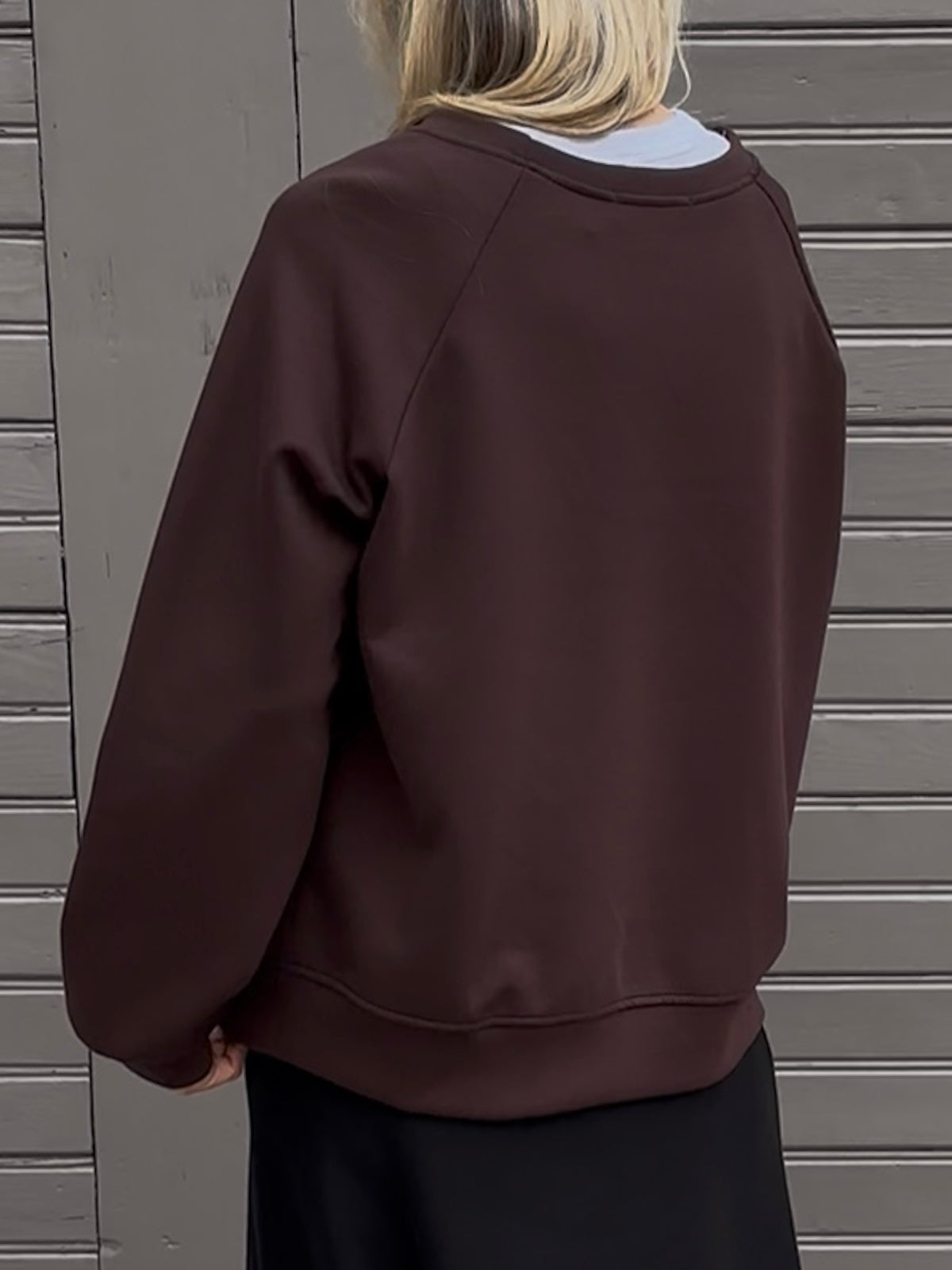 Sweatshirt Sienna in Schokobraun