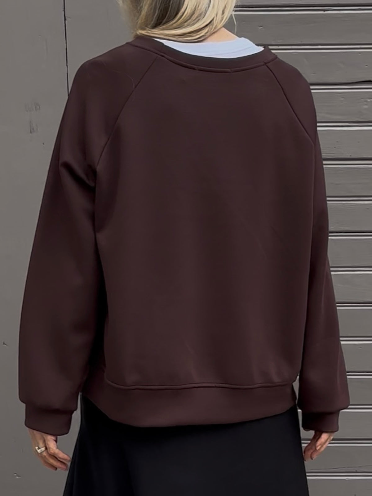 Sweatshirt Sienna in Schokobraun