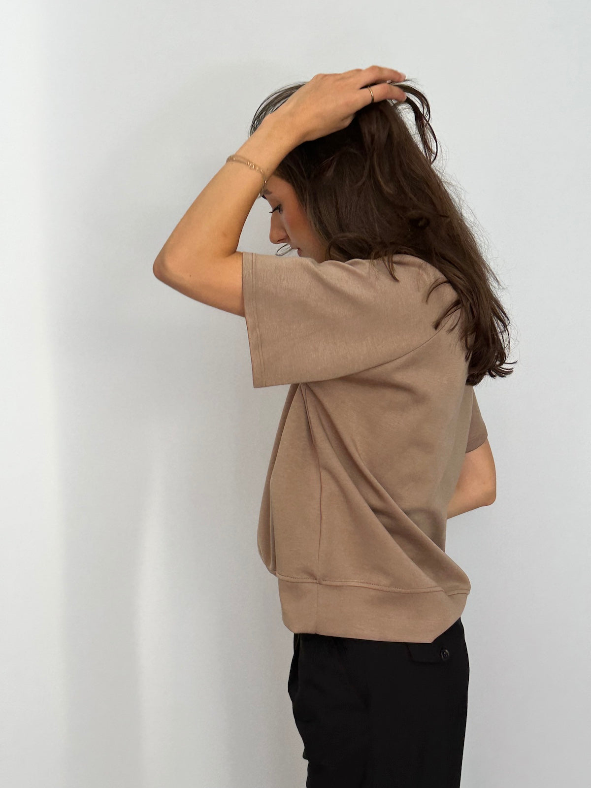 T-Shirt Olivia in Cappuccino