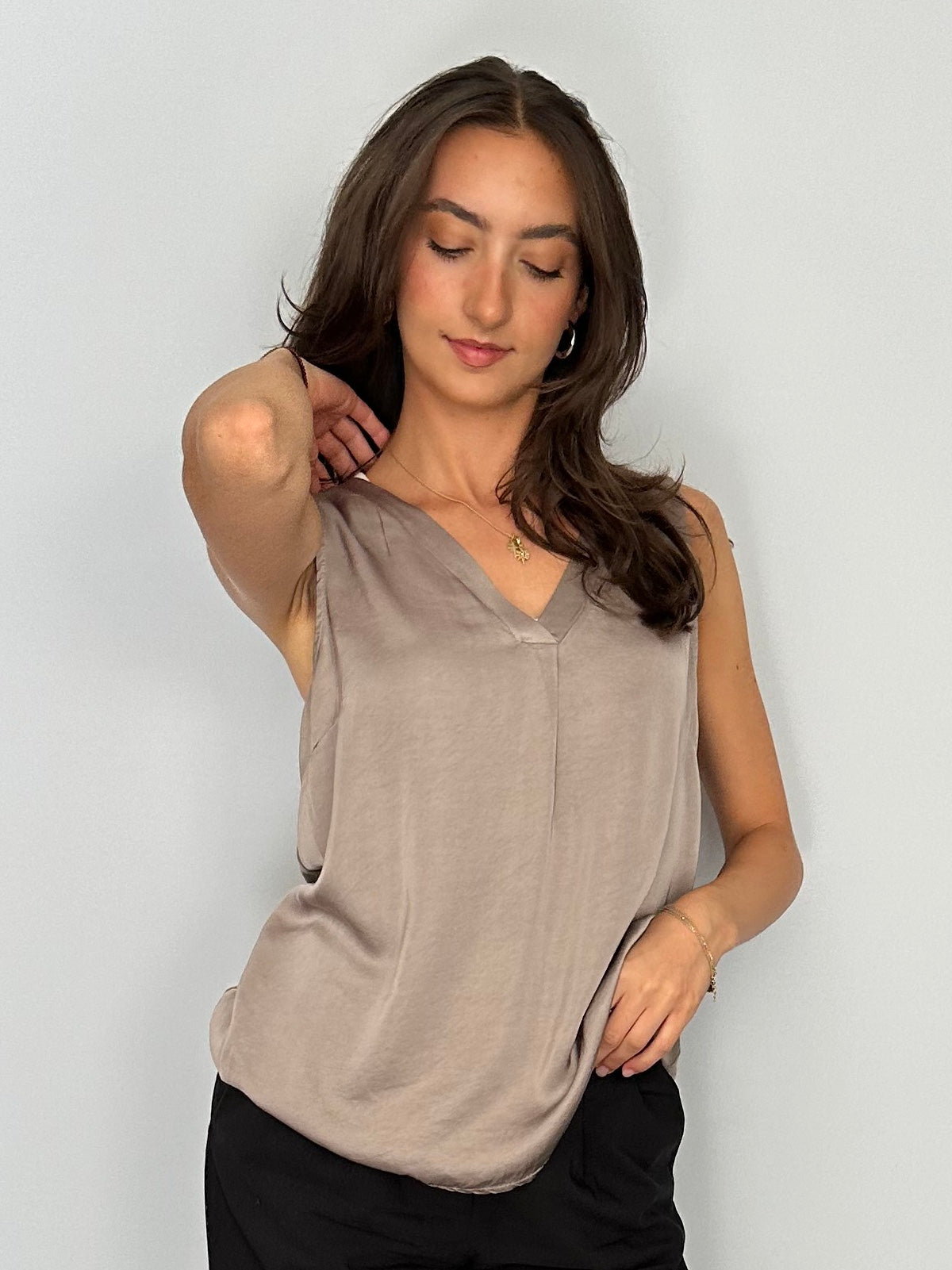 Top Maren in Taupe