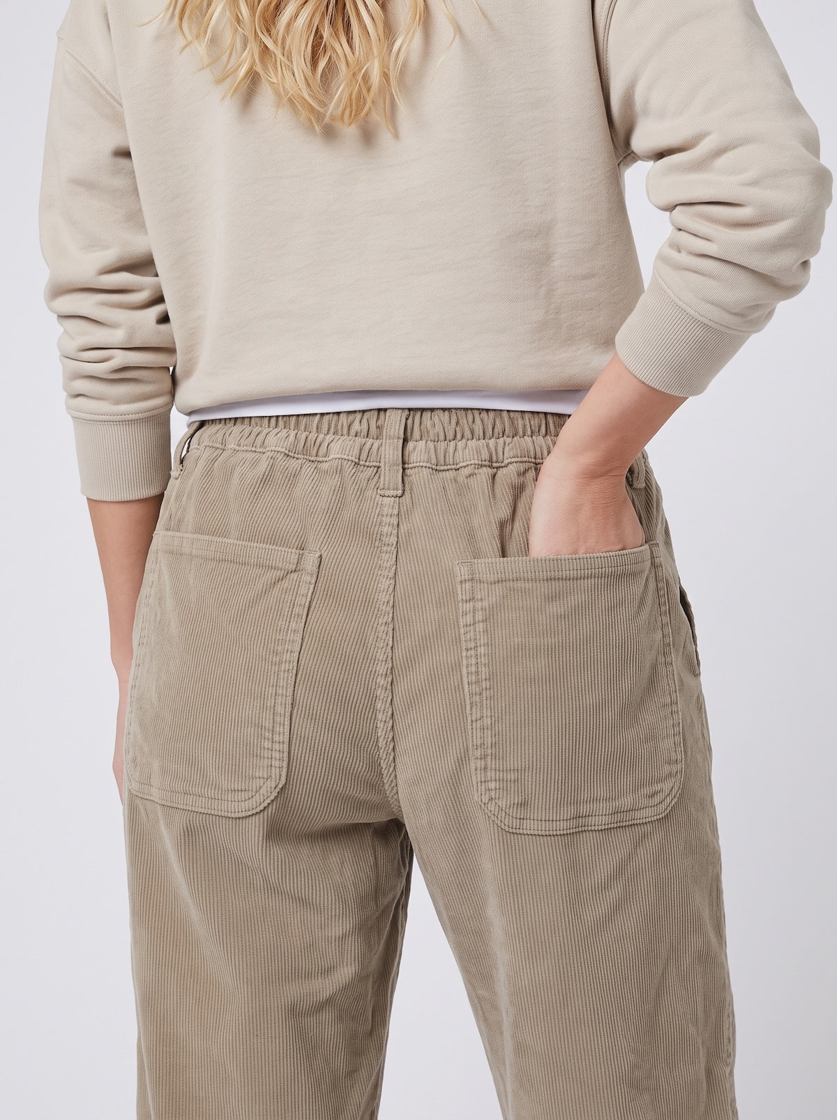 Cordhose Lenno in Greige