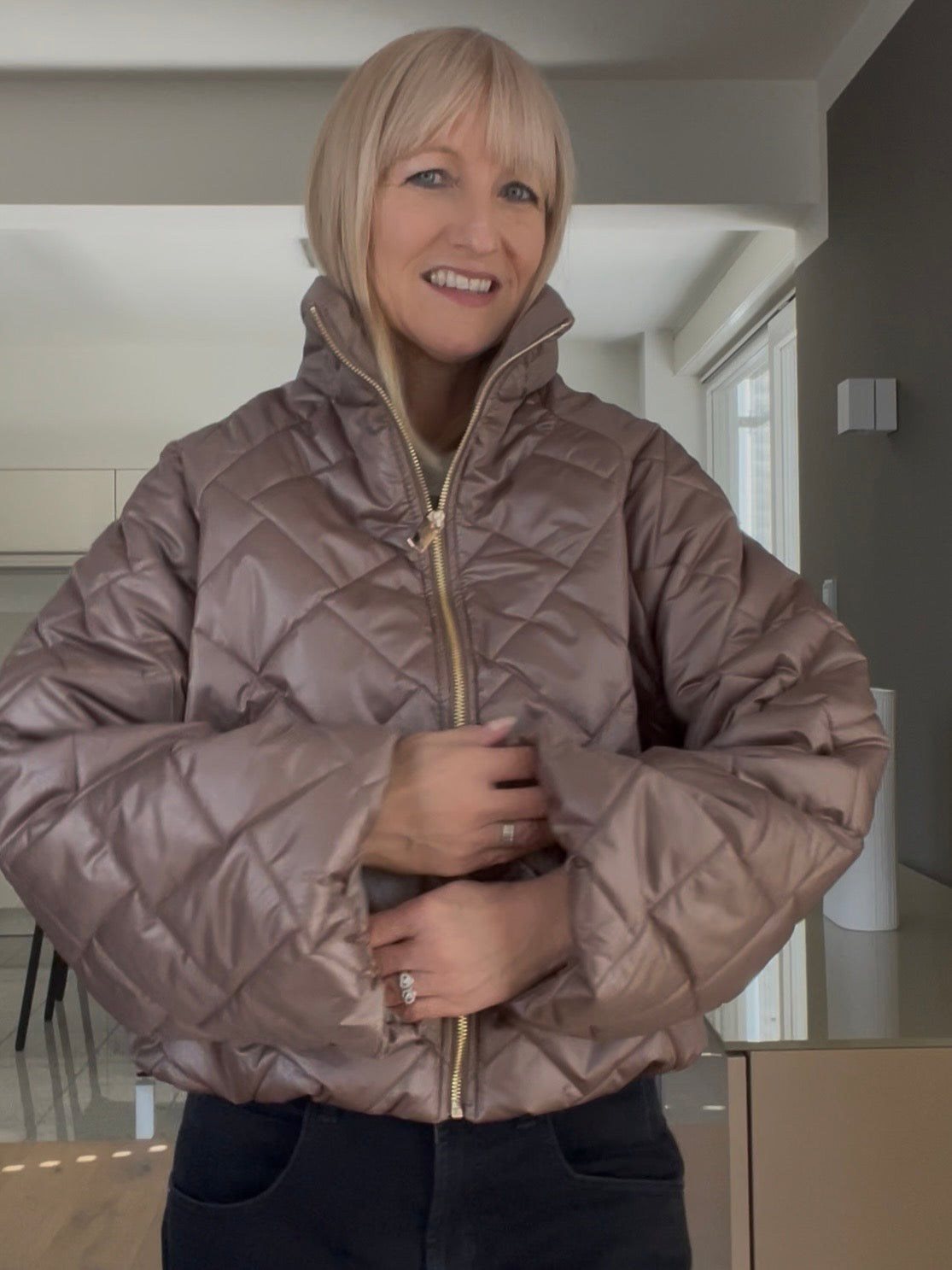 Jacke Jany in Taupe