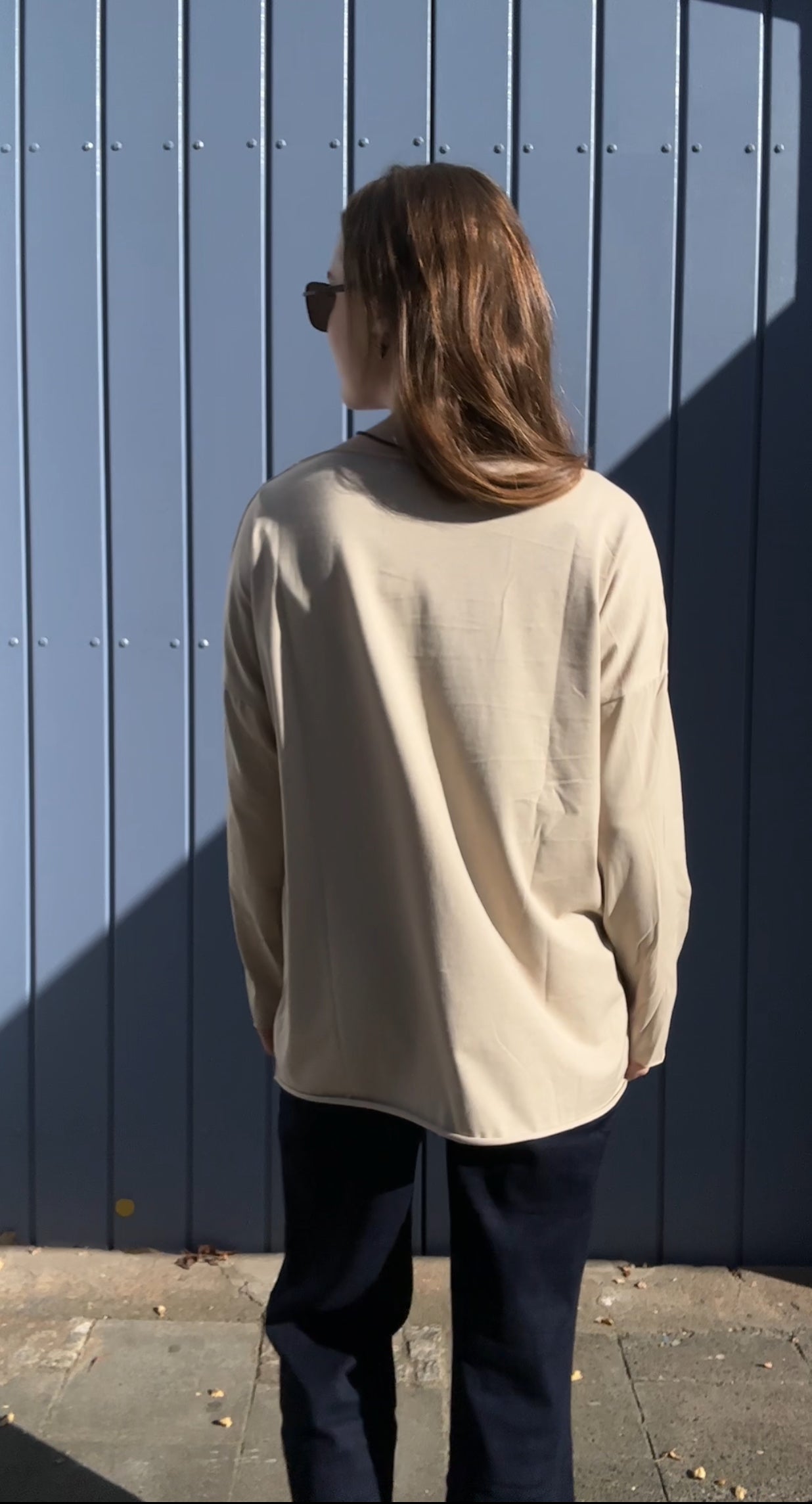 Basic Shirt Sandra Nr. 3 in Beige