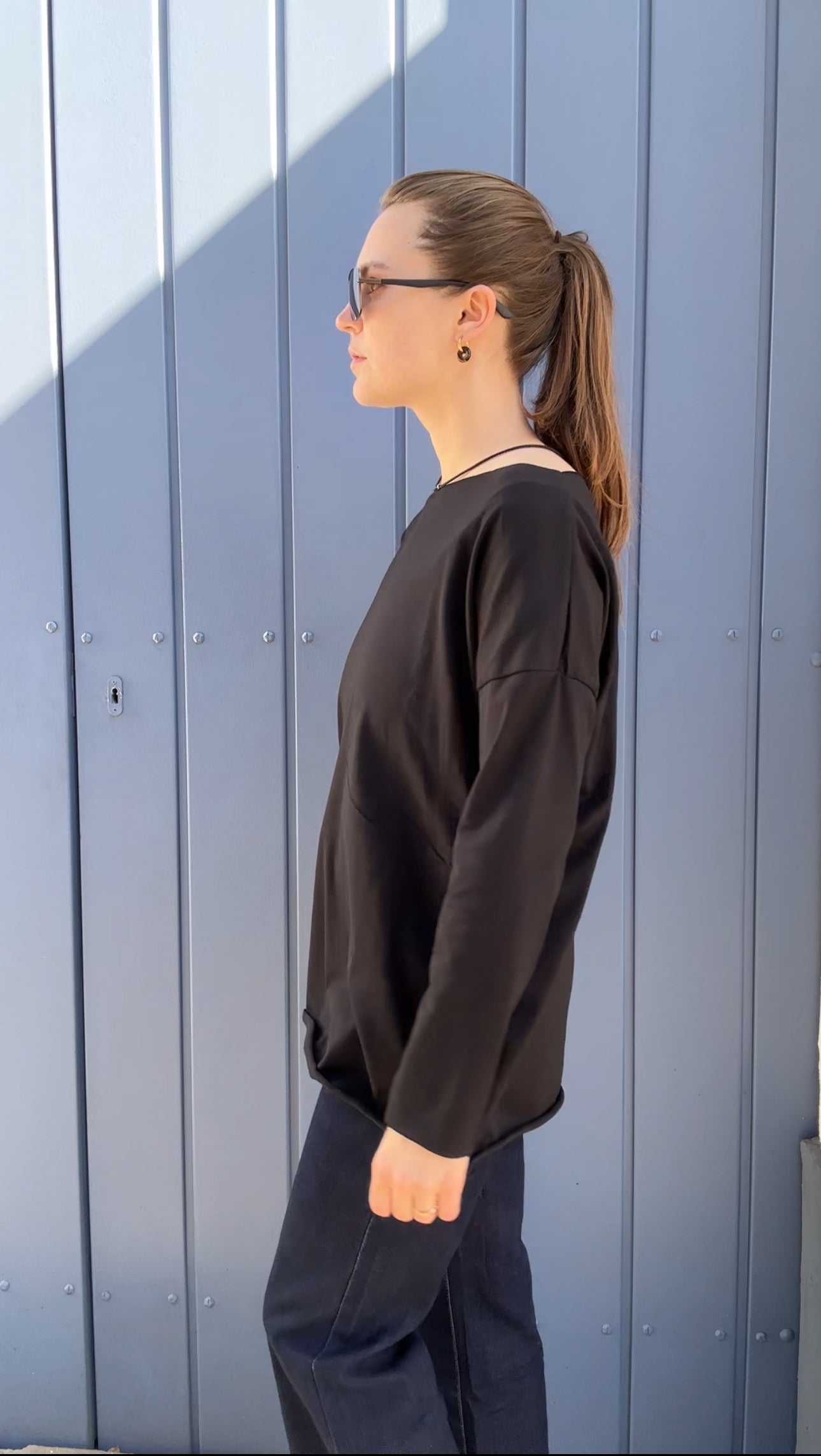 Basic Shirt Sandra Nr. 5 in Schwarz