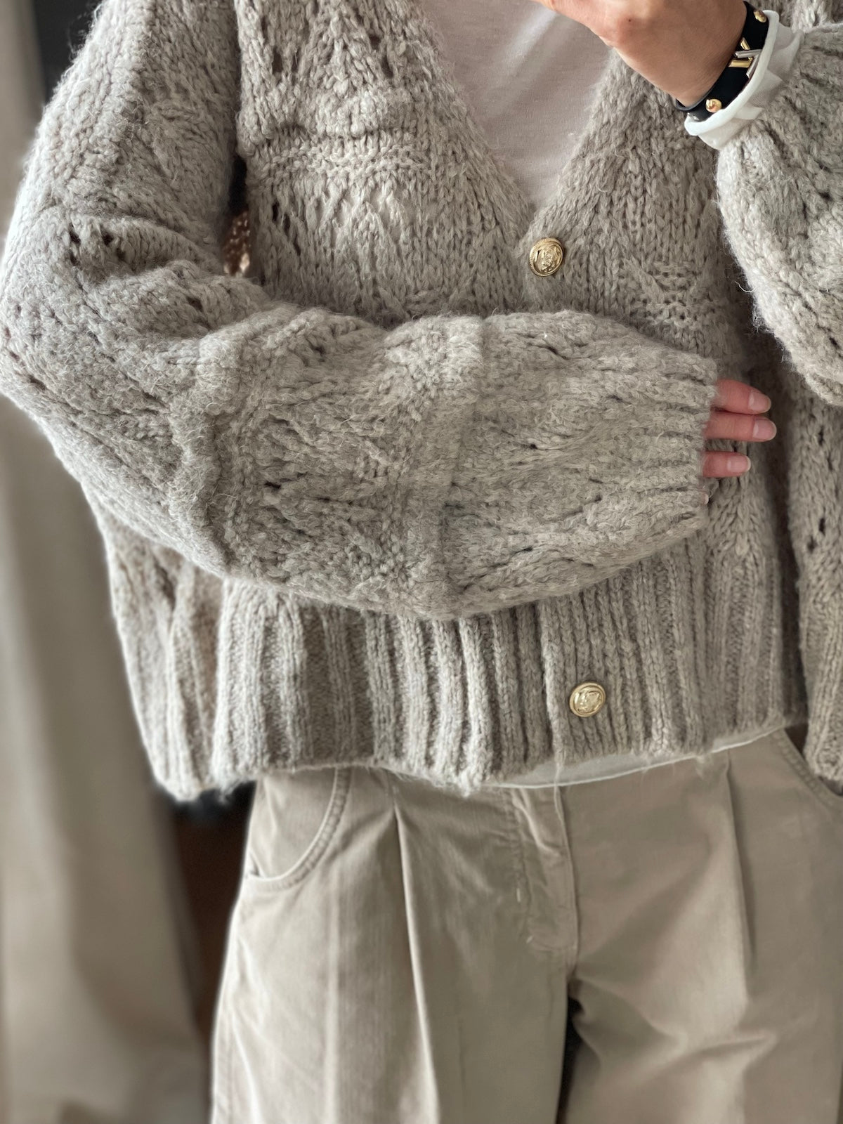 Cardigan Stella in Schlamm