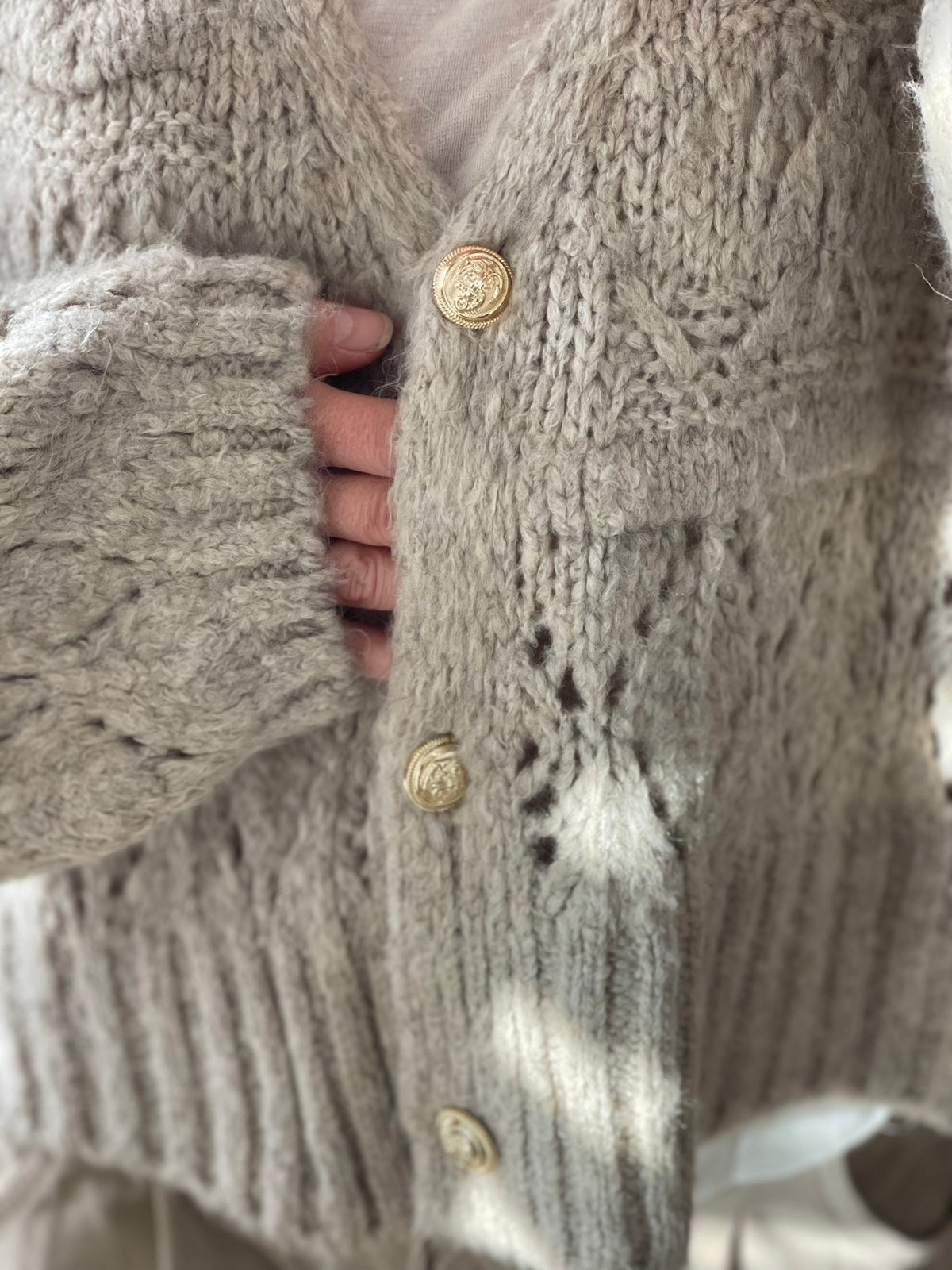 Cardigan Stella in Schlamm