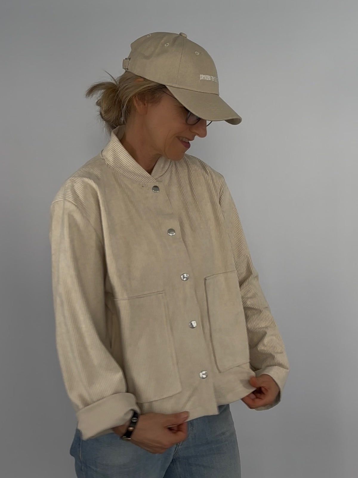 Cordjacke Cordula in Beige