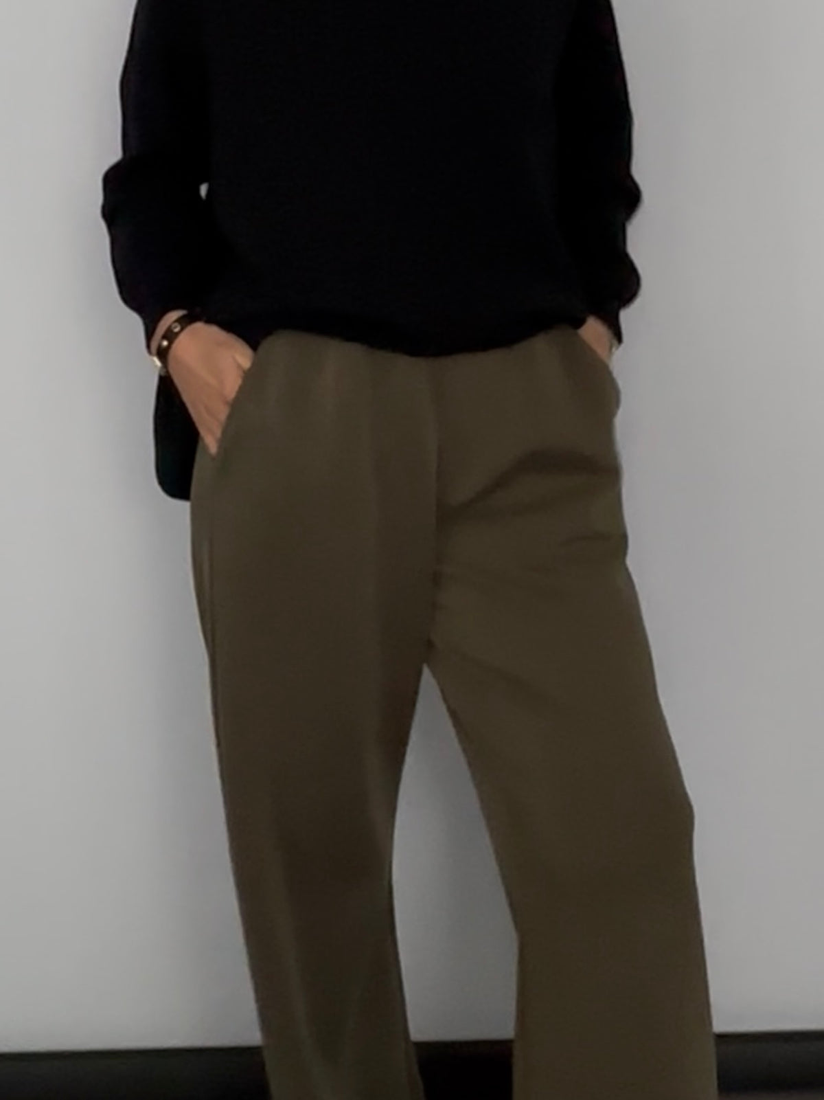 Hose Tessy in 2 Farben, Schwarz oder Grün