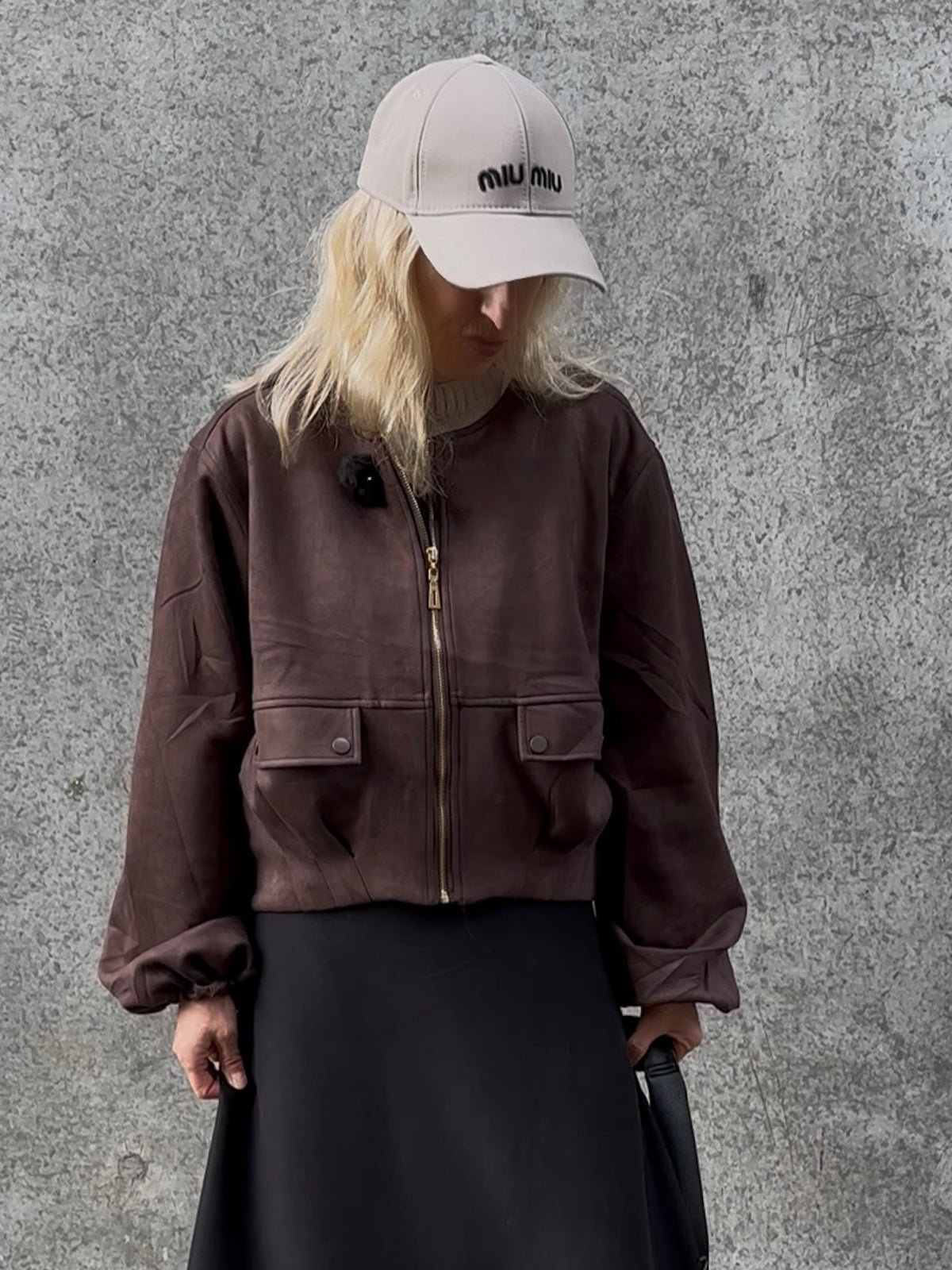 Jacke Nancy in Braun