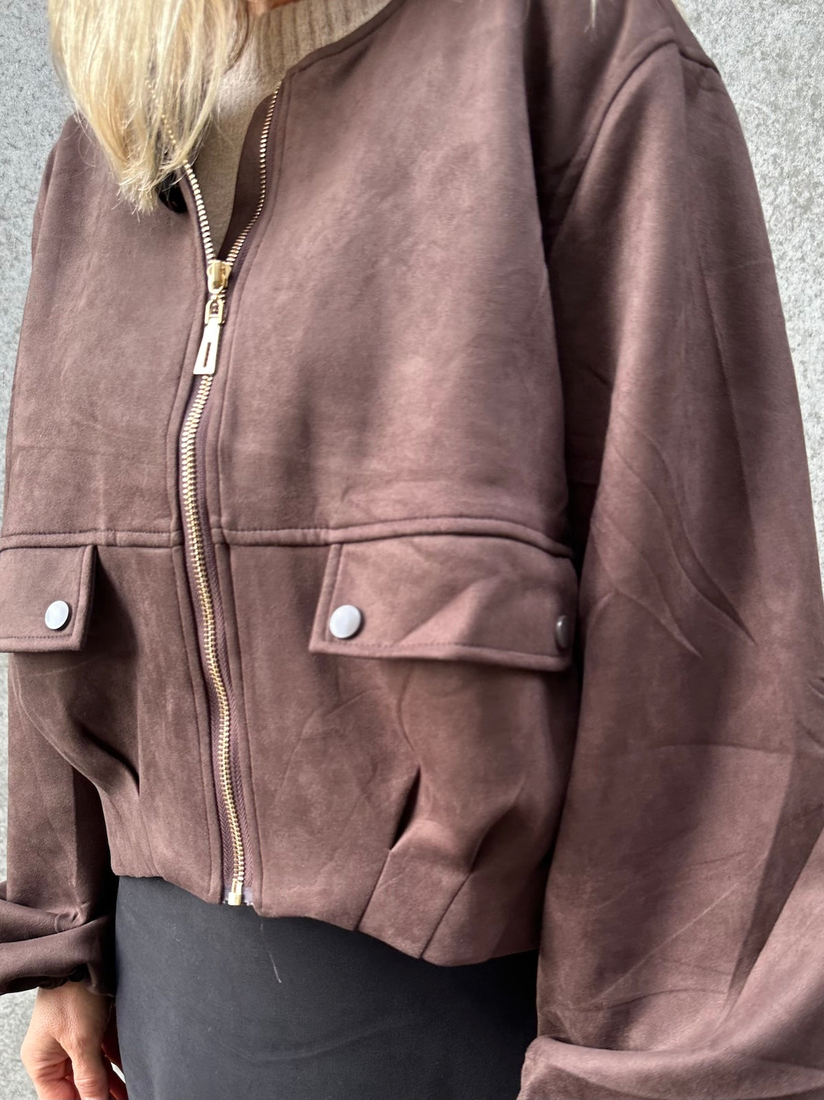 Jacke Nancy in Braun