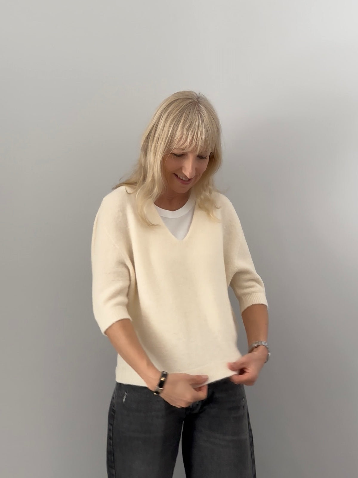 Pullover Freya in Vanille