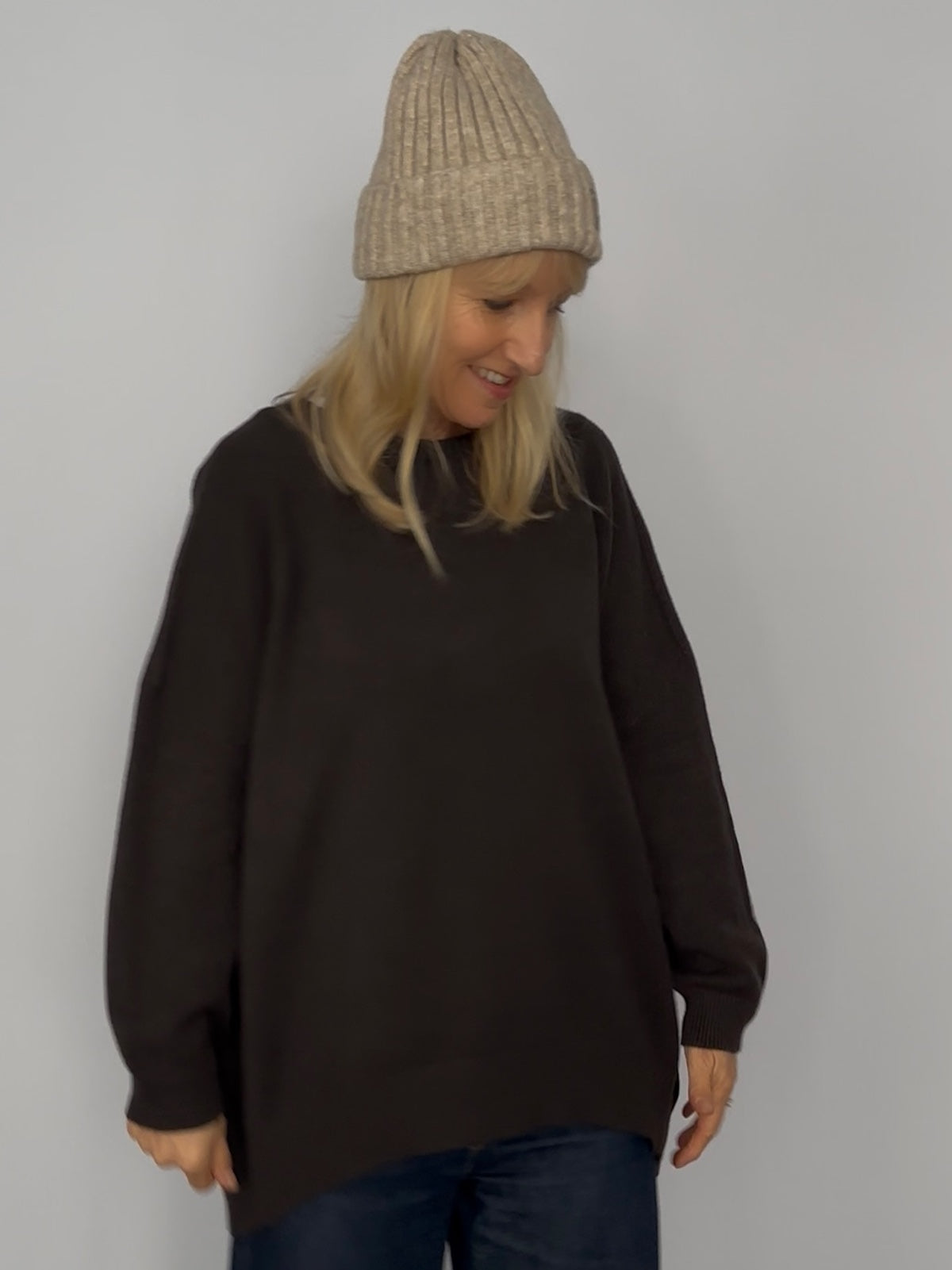 Pullover Lindsay in Dunkelbraun