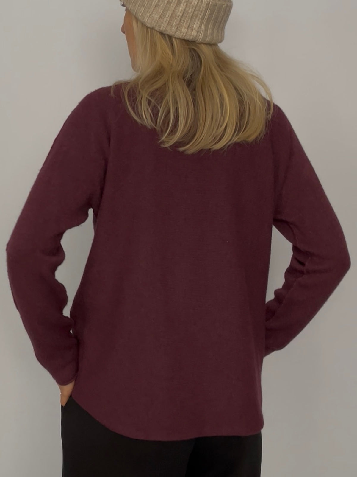 Pullover Micha in Burgund