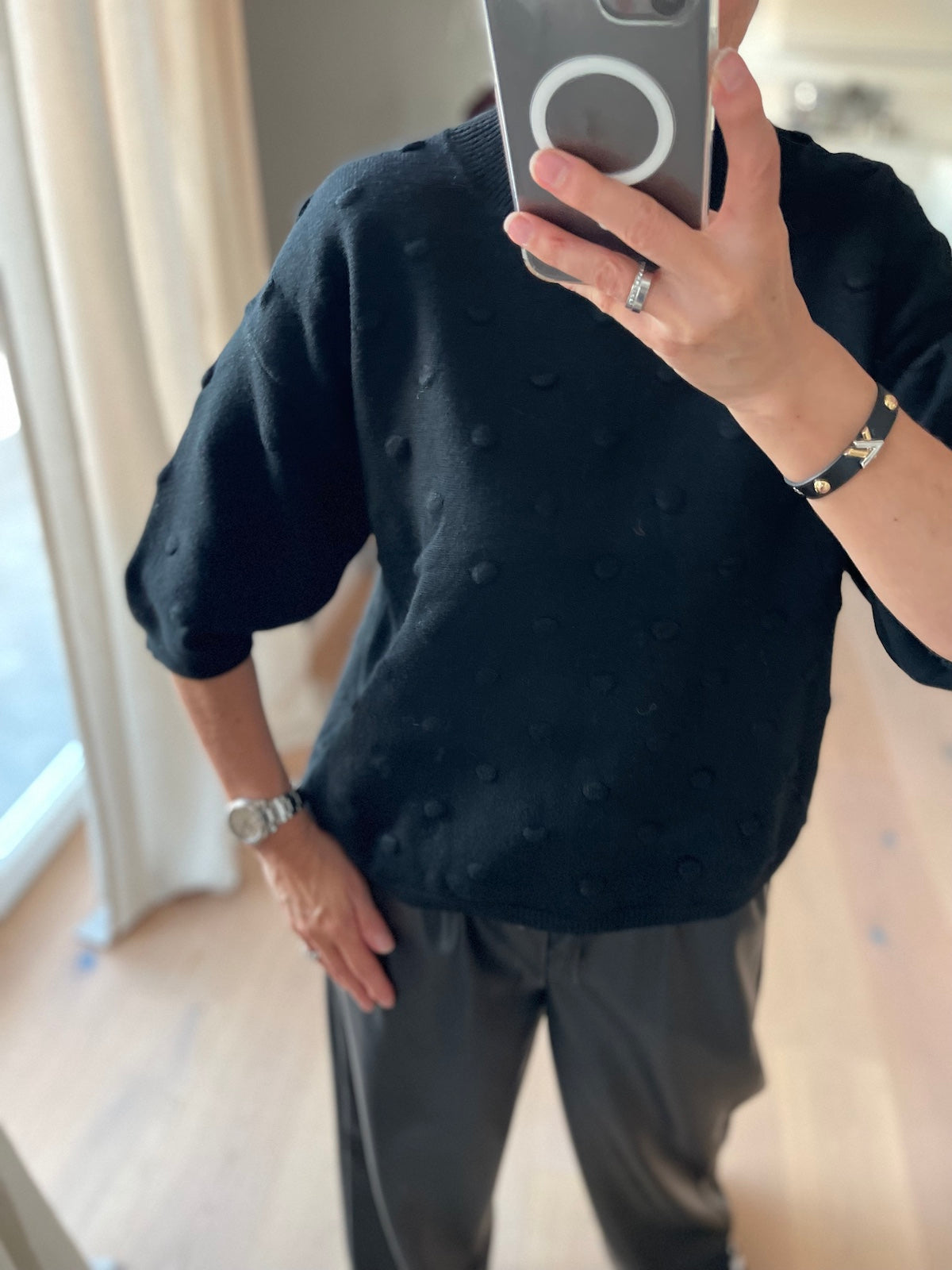 Pullover Pointi in Schwarz