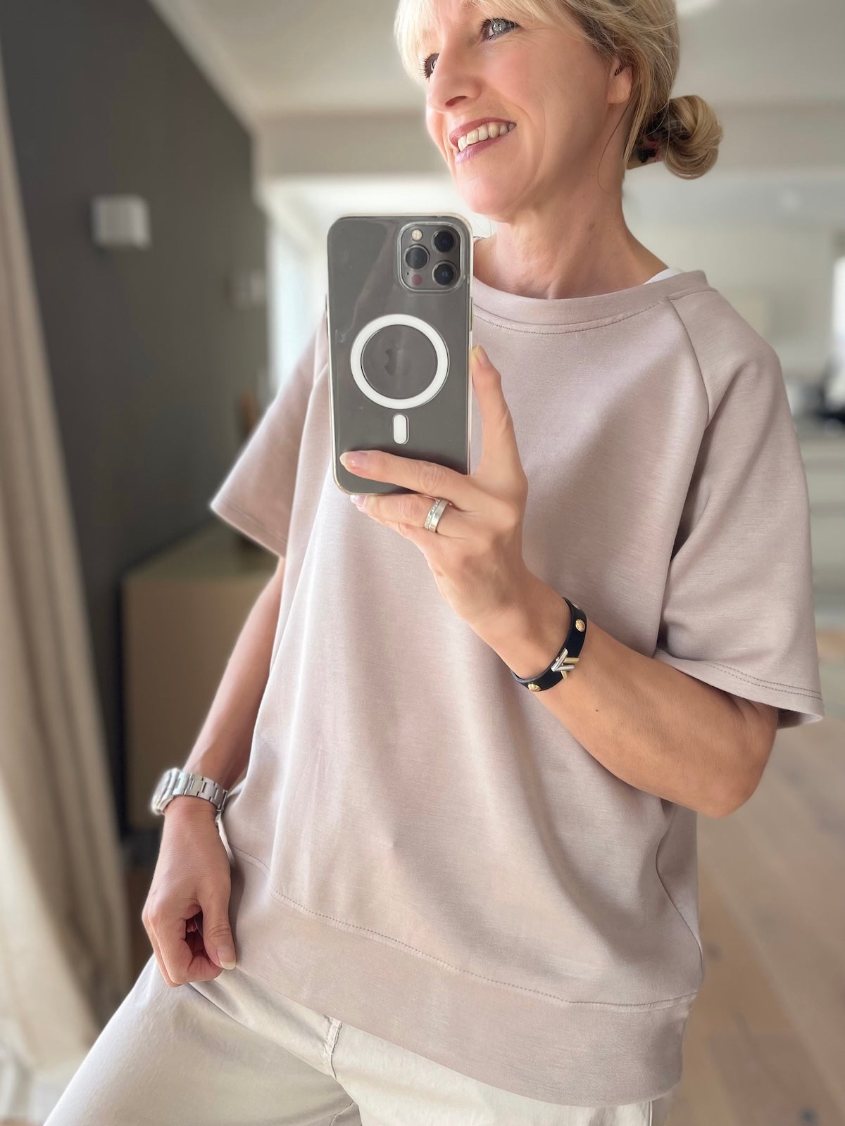 Shirt Nicole in Taupe