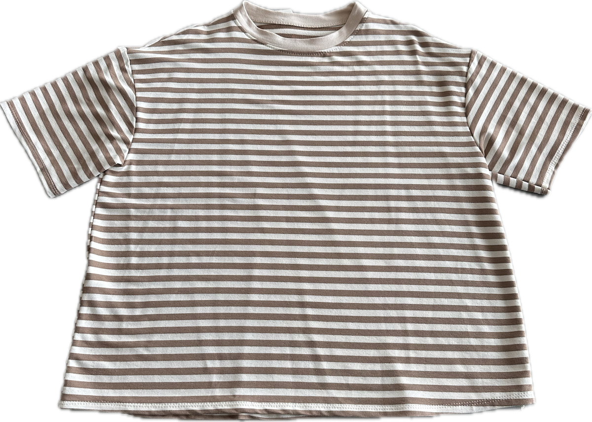 Shirt Nora in Zimt, Creme gestreift