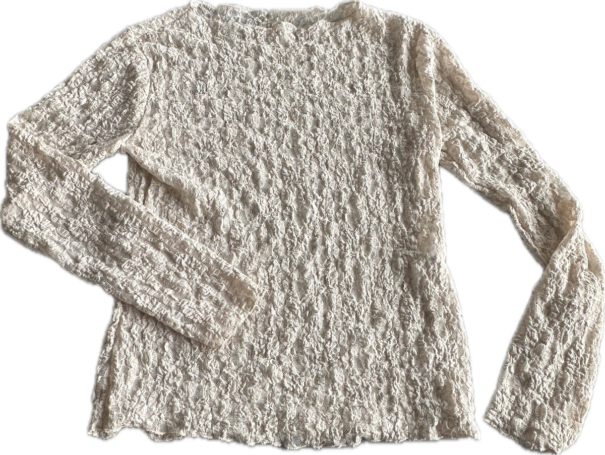 Spitzenshirt Kelly in Beige