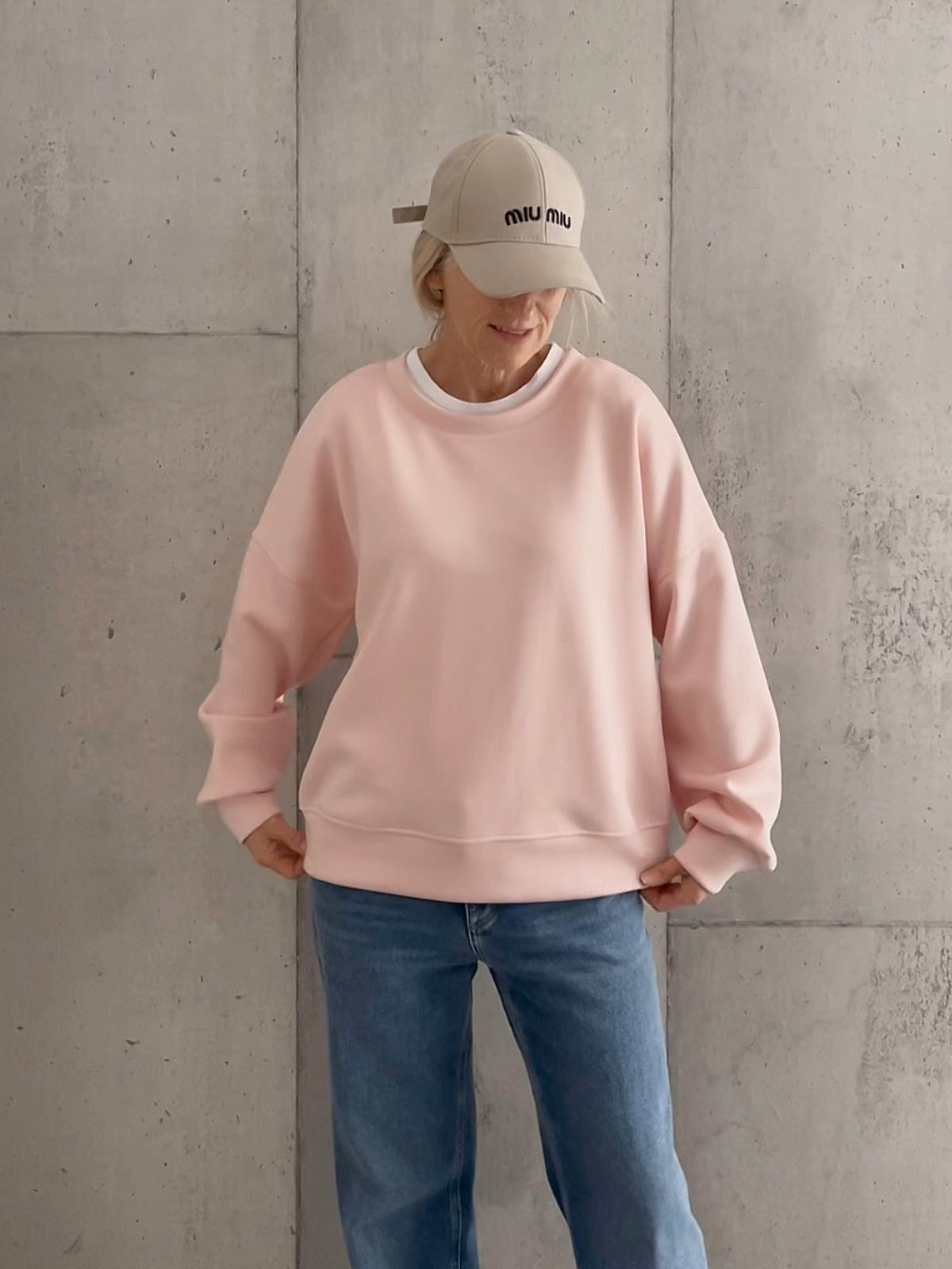 Sweatshirt Bianca in Rose