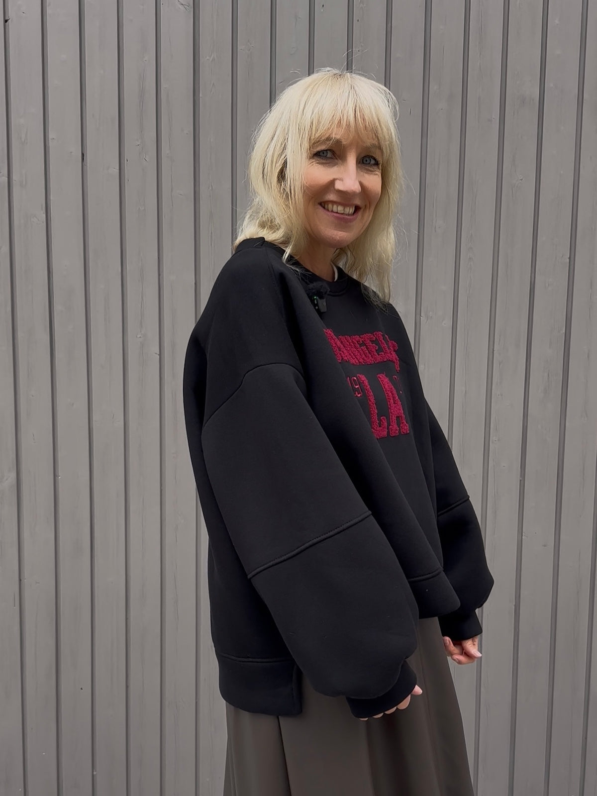 Sweatshirt Los Angeles in Schwarz