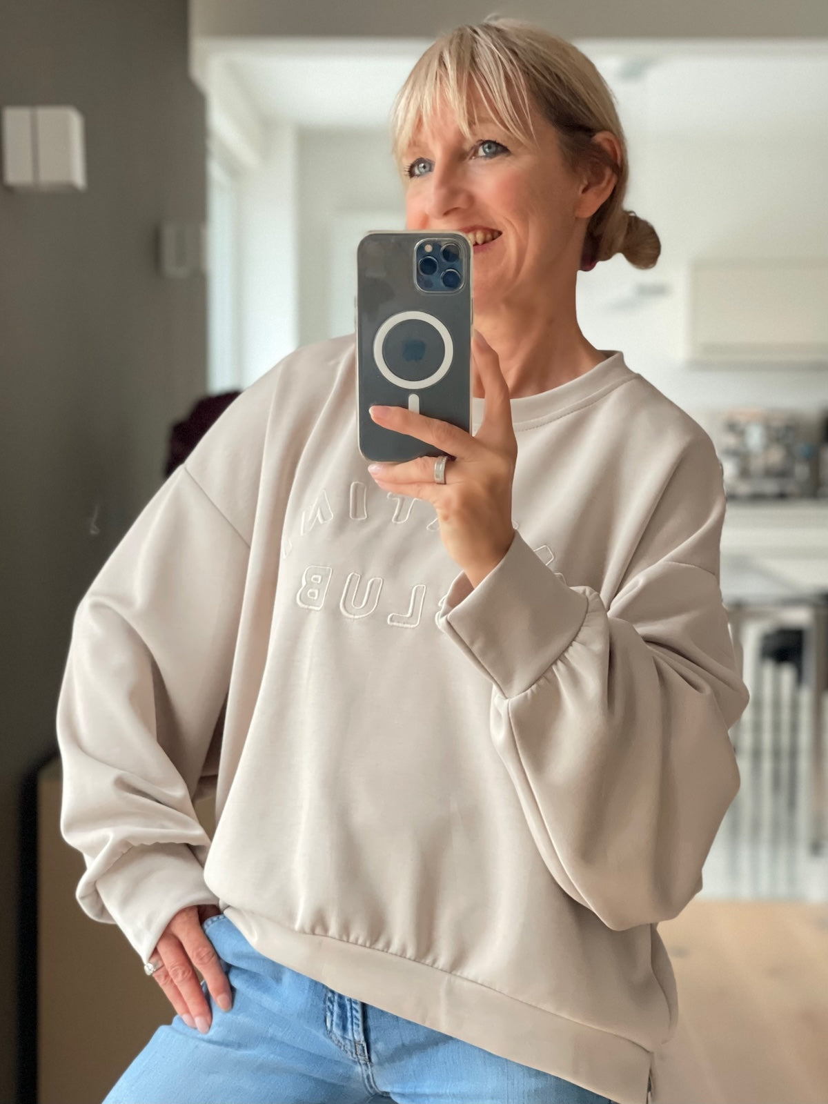 Sweatshirt Martini in Beige