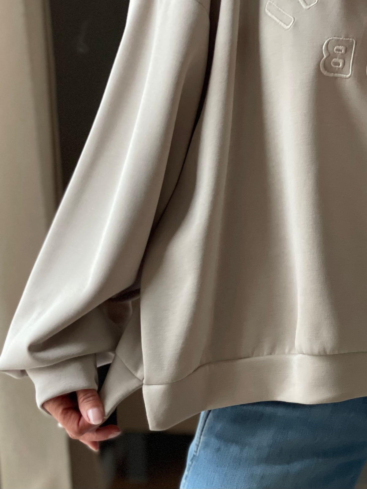 Sweatshirt Martini in Beige