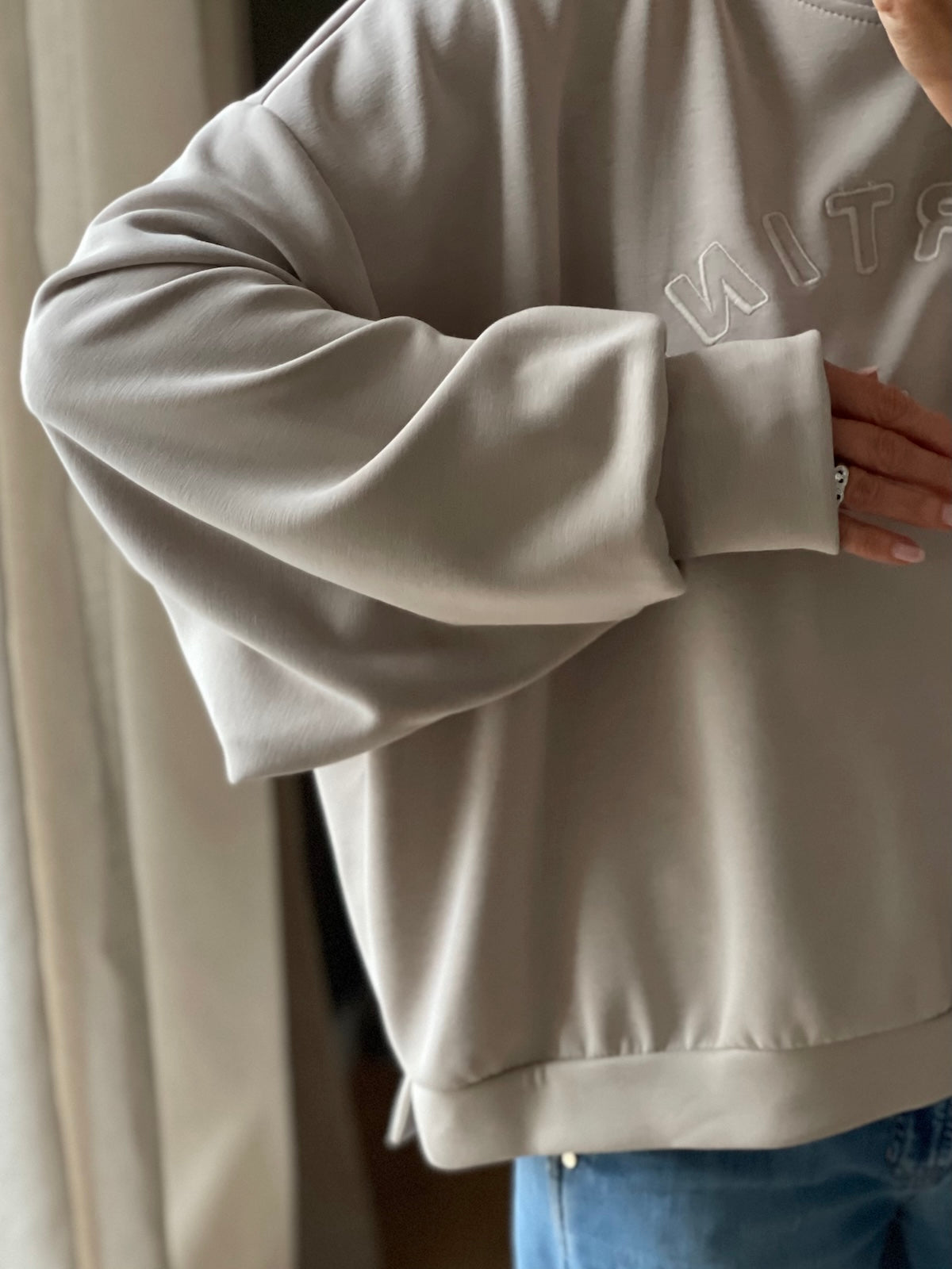 Sweatshirt Martini in Beige