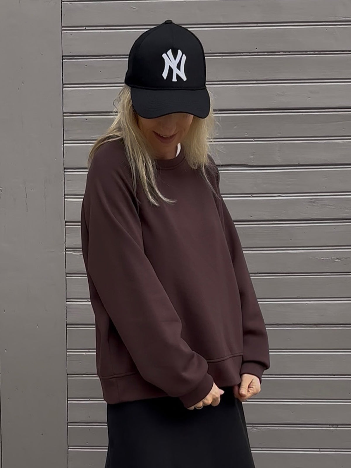 Sweatshirt Sienna in Schokobraun