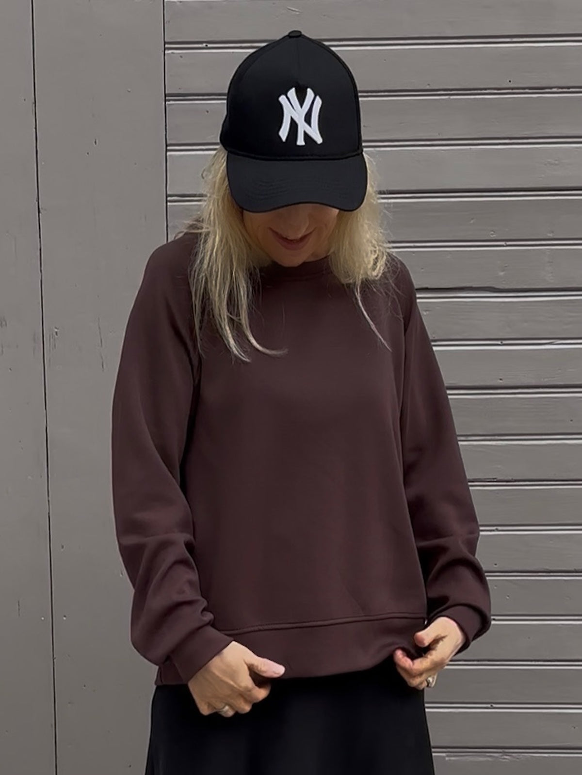 Sweatshirt Sienna in Schokobraun