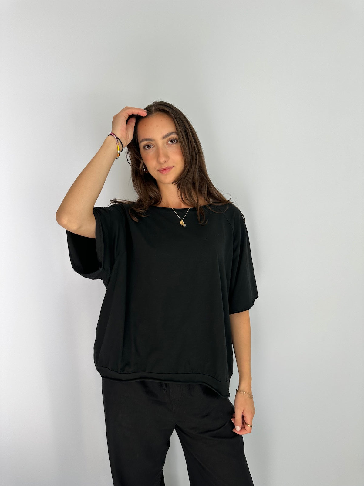 T-Shirt Mary in Schwarz
