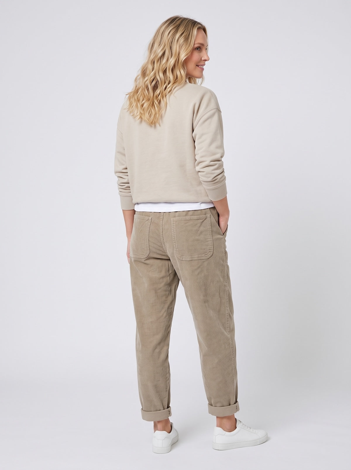 Cordhose Lenno in Greige