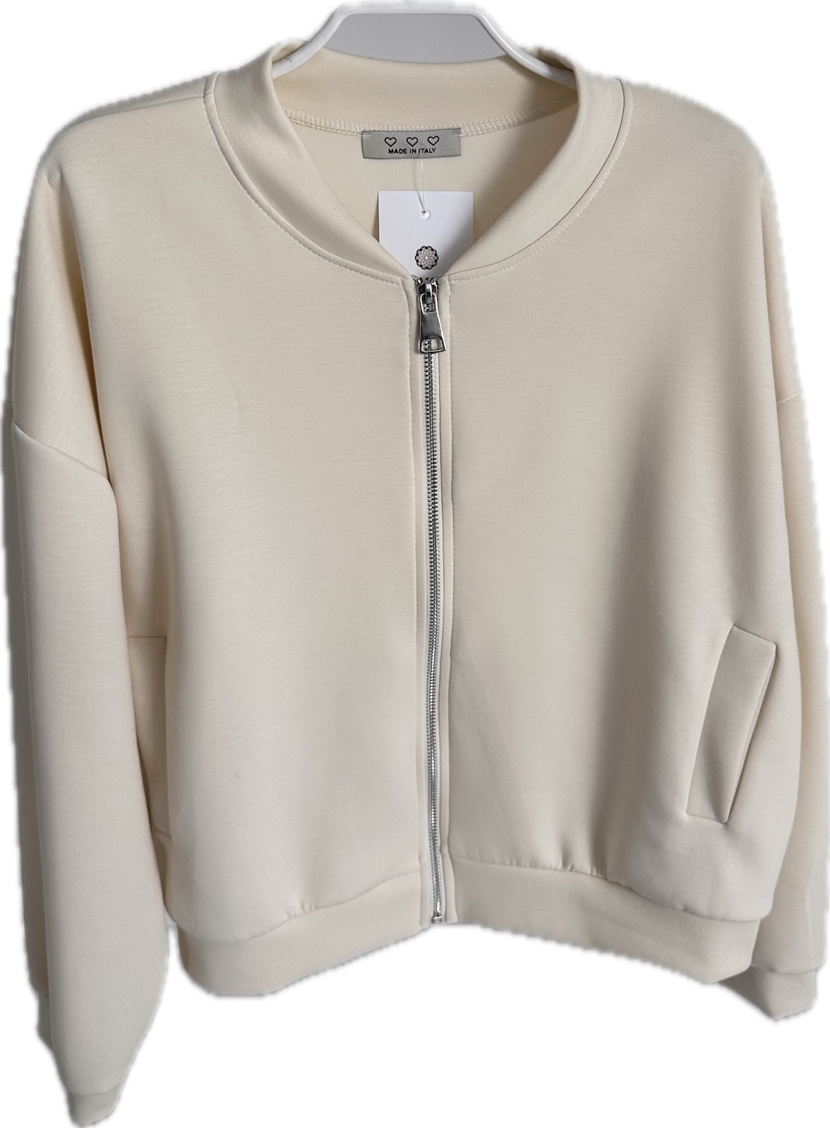Jacke Candy in Creme im Bomberstyle